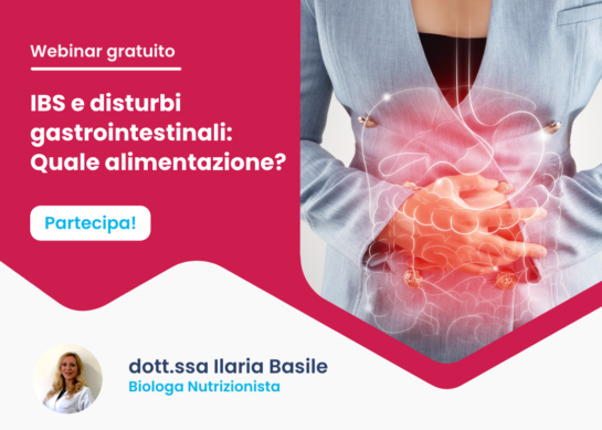IBS e problemi gastrointestinali, quale nutrizione? – Webinar gratuito